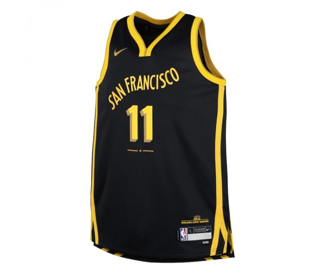 Golden State Warriors Thompson Nike 2023 Men Swingman City Edition Jersey Black