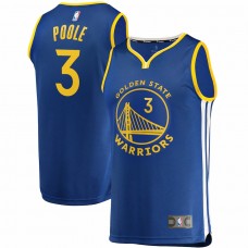 Golden State Warriors Jordan Poole Men's Fanatics Branded Royal Fast Break Replica Player Team Jersey - Icon Edition