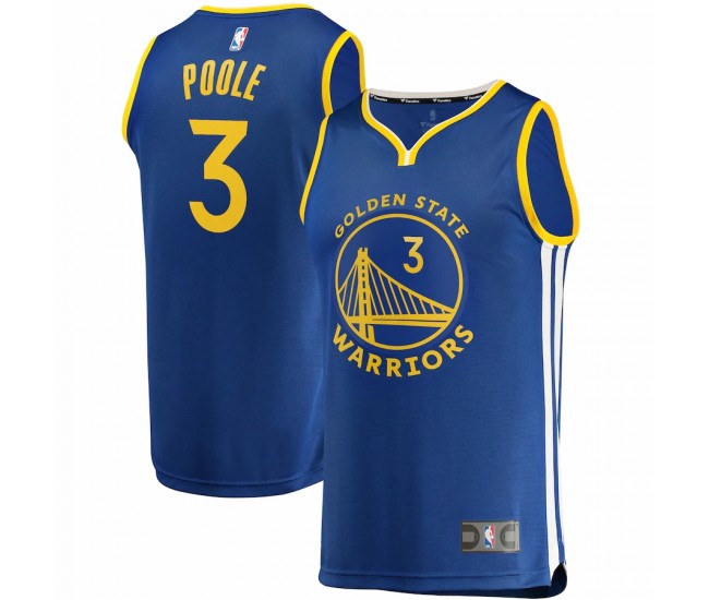 Golden State Warriors Jordan Poole Men's Fanatics Branded Royal Fast Break Replica Player Team Jersey - Icon Edition