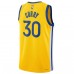 Golden State Warriors Curry Jordan 2023 Men Swingman Statement Edition Jersey Gold