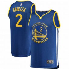 Golden State Warriors Chris Chiozza Men's Fanatics Branded Royal 2021/22 Fast Break Replica Jersey - Icon Edition
