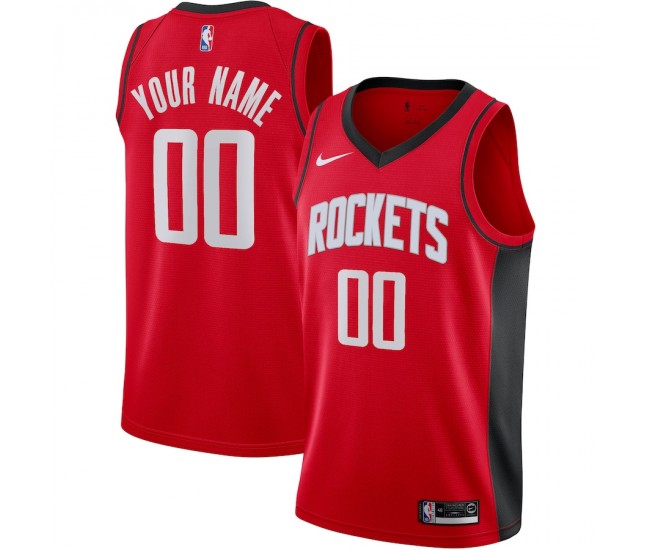 Houston Rockets Men's Nike Red Custom Swingman Jersey - Icon Edition
