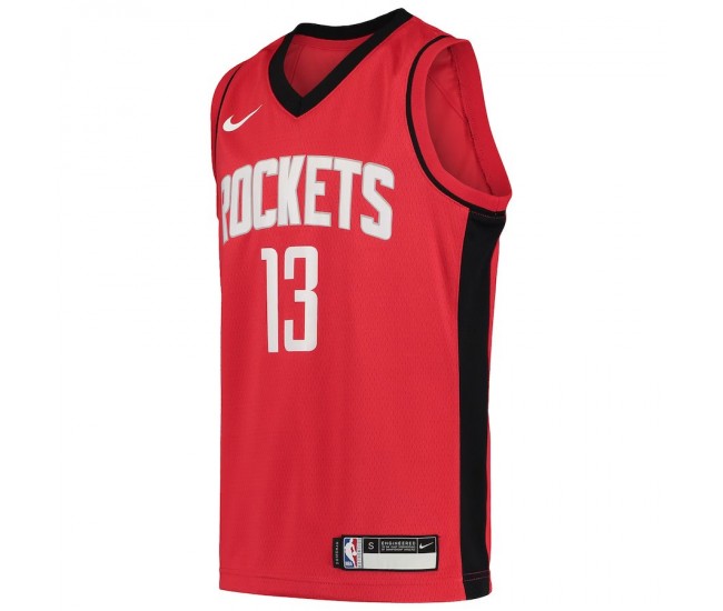 Houston Rockets Harden Nike 2023 Men Swingman Icon Edition Jersey Red