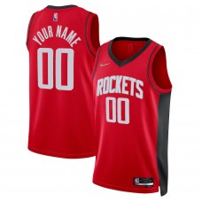 Houston Rockets Men's Nike Red 2021/22 Diamond Swingman Custom Jersey - Icon Edition
