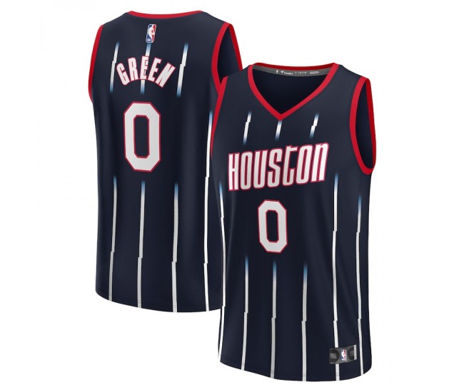 Houston Rockets Jalen Green Men's Fanatics Branded Navy 2021/22 Fast Break Replica Jersey - City Edition