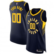 Indiana Pacers Men's Nike Navy Authentic Custom Jersey - Icon Edition