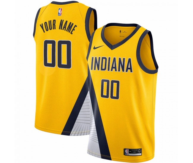 Indiana Pacers Men's Nike Yellow 2019/20 Custom Swingman Jersey - Statement Edition