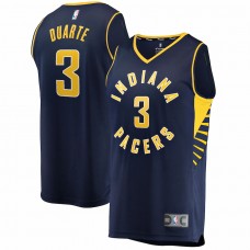 Indiana Pacers Chris Duarte Men's Fanatics Branded Navy 2021/22 Fast Break Replica Jersey - Icon Edition