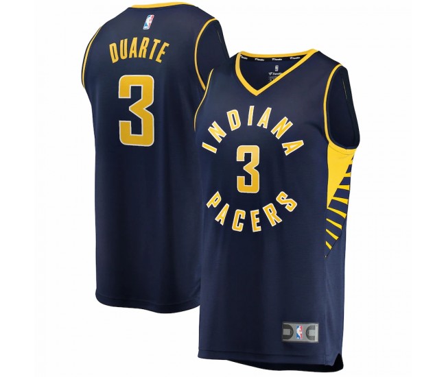 Indiana Pacers Chris Duarte Men's Fanatics Branded Navy 2021/22 Fast Break Replica Jersey - Icon Edition