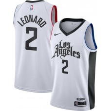 Los Angeles Clippers Leonard Nike 2023 Men Swingman City Edition Jersey White