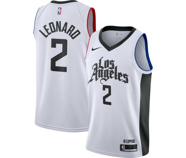 Los Angeles Clippers Leonard Nike 2023 Men Swingman City Edition Jersey White