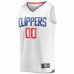 LA Clippers Men's Fanatics Branded White Fast Break Custom Replica Jersey - Association Edition