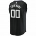 LA Clippers Men's Fanatics Branded Black Fast Break Custom Replica Jersey - Statement Edition