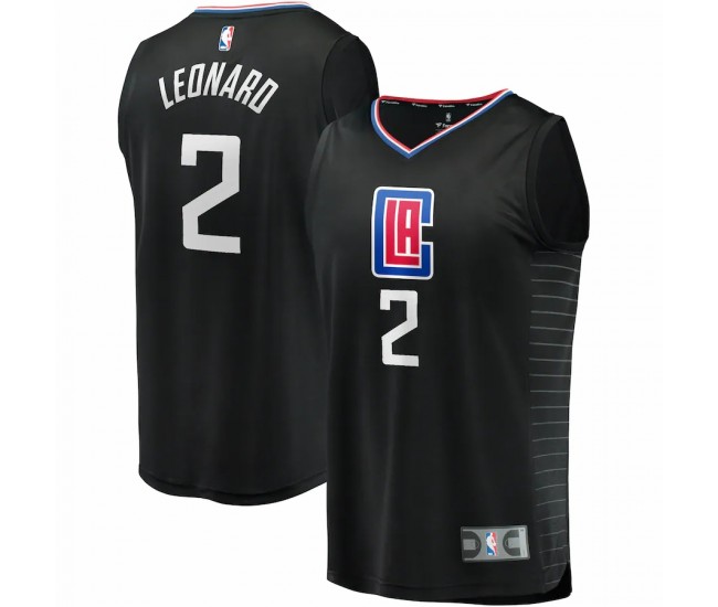LA Clippers Kawhi Leonard Men's Fanatics Branded Black Fast Break Replica Jersey - Statement Edition