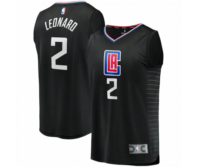 LA Clippers Kawhi Leonard Men's Fanatics Branded Black Fast Break Replica Player Jersey - Statement Edition