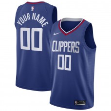 LA Clippers Men's Nike Royal 2020/21 Swingman Custom Jersey - Icon Edition