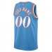 LA Clippers Men's Nike Light Blue 2021/22 Swingman Custom Jersey - City Edition