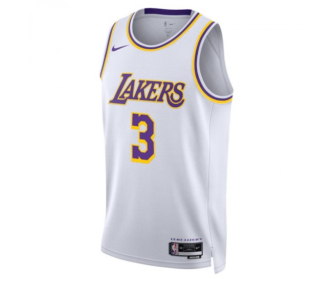 Los Angeles Lakers Davis Nike 2023 Men Swingman Association Edition Jersey White