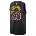 Los Angeles Lakers Haghimura Nike 2023 Men Swingman City Edition Jersey Black