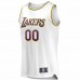 Los Angeles Lakers Men's Fanatics Branded White 2018/19 Fast Break Custom Replica Jersey - Association Edition