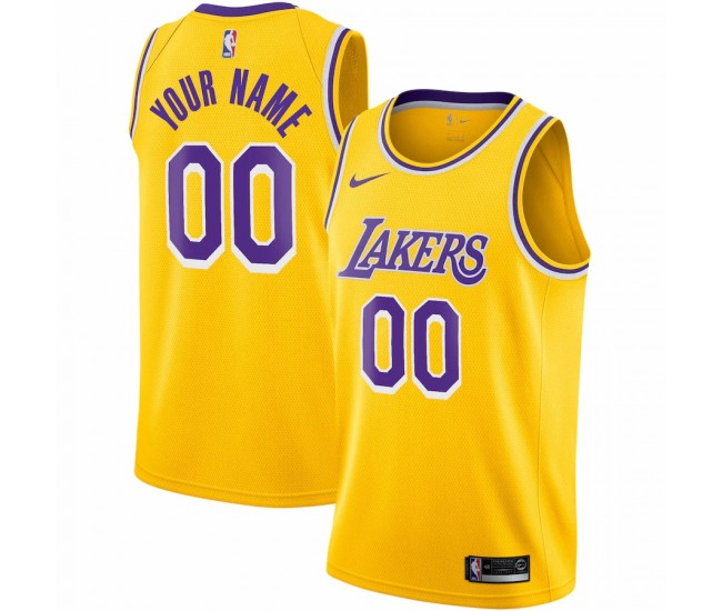 Los Angeles Lakers Men's Nike Gold Custom Swingman Jersey - Icon Edition