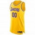 Los Angeles Lakers Men's Nike Gold 2021/22 Diamond Swingman Authentic Custom Jersey - Icon Edition