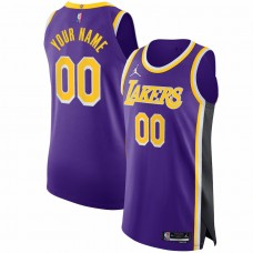 Los Angeles Lakers Men's Jordan Brand Purple 2021/22 Diamond Swingman Authentic Custom Jersey - Statement Edition