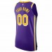 Los Angeles Lakers Men's Jordan Brand Purple 2021/22 Diamond Swingman Authentic Custom Jersey - Statement Edition