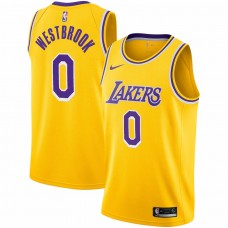 Los Angeles Lakers Russell Westbrook Men's Nike Gold 2020/21 Swingman Player Jersey - Icon Edition