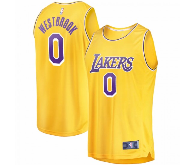 Los Angeles Lakers Russell Westbrook Men's Fanatics Branded Gold 2020/21 Fast Break Player Jersey - Icon Edition