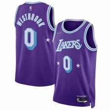 Los Angeles Lakers Russell Westbrook Men's Nike Purple 2021/22 Swingman Jersey - City Edition