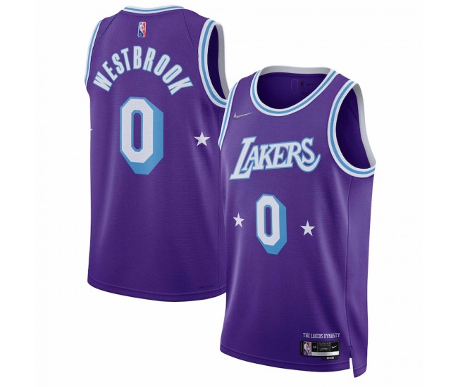 Los Angeles Lakers Russell Westbrook Men's Nike Purple 2021/22 Swingman Jersey - City Edition