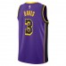 Los Angeles Lakers Davis Jordan 2023 Men Swingman Statement Edition Jersey Purple 