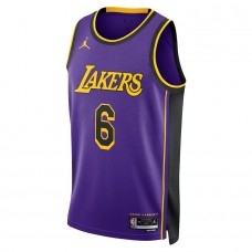 Los Angeles Lakers James Jordan 2023 Men Swingman Statement Edition Jersey Purple 