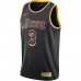 Los Angeles Lakers Davis Nike 2023 Men Swingman Earned Edition Jersey Black