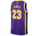 Los Angeles Lakers  James Jordan 2023 Men Statement Edition Jersey Purple