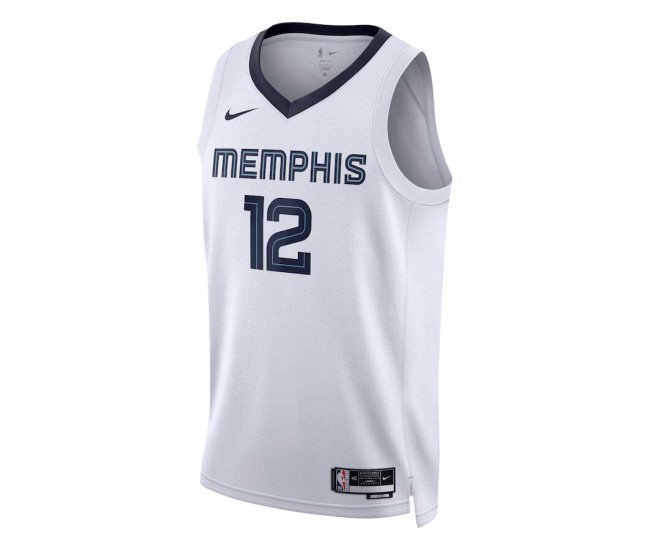 Memphis Grizzlies Morant Nike 2023 Men Swingman Association Edition Jersey White