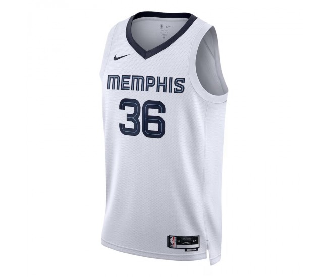 Memphis Grizzlies Smart Nike 2023 Men Swingman Association Edition Jersey White