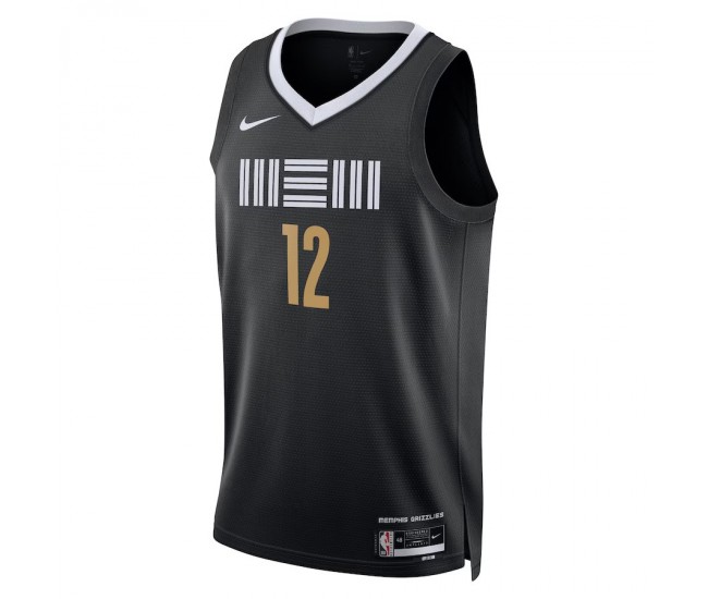 Memphis Grizzlies Morant Nike 2023 Men Swingman City Edition Jersey Black