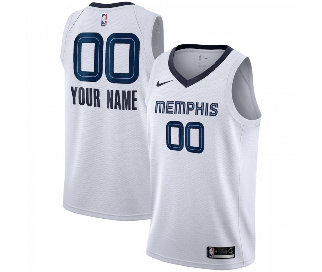 Memphis Grizzlies Men's Nike White 2020/21 Swingman Custom Jersey - Association Edition