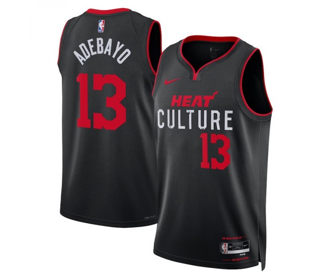 Miami Heat Adebayo Nike 2023 Men Swingman City Edition Jersey Black