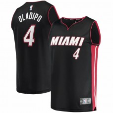 Miami Heat Victor Oladipo Men's Fanatics Branded Black 2020/21 Fast Break Road Replica Jersey - Icon Edition