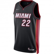 Miami Heat Butler Nike 2023 Men Swingman Icon Edition Jersey Black