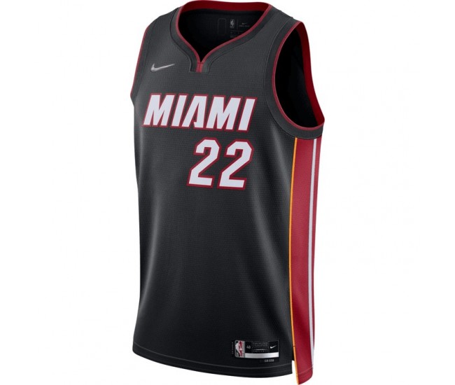 Miami Heat Butler Nike 2023 Men Swingman Icon Edition Jersey Black