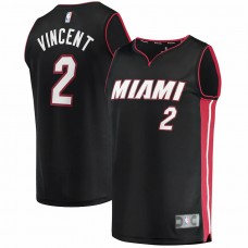 Miami Heat Gabe Vincent Men's Fanatics Branded Black 2021/22 Fast Break Replica Jersey - Icon Edition
