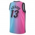 Miami Heat Adebayo Nike 2023 Men Swingman City Edition Jersey Pink Blue
