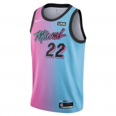 Miami Heat Butler Nike 2023 Men Swingman City Edition Jersey Pink Blue