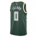 Milwaukee Bucks Lillard Nike 2023 Men Swingman Icon Edition Jersey Green
