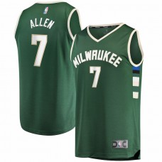 Milwaukee Bucks Grayson Allen Men's Fanatics Branded Hunter Green 2021/22 Fast Break Replica Jersey - Icon Edition