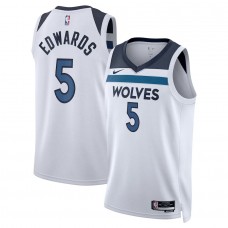 Minnesota Timberwolves Edwards Nike 2023 Men Swingman Icon Edition Jersey White